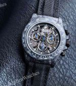 Rolex Daytona Skeleton Face 4802 Movement 46.5g Carbon Fiber Case Sapphire Blue Hands Watch